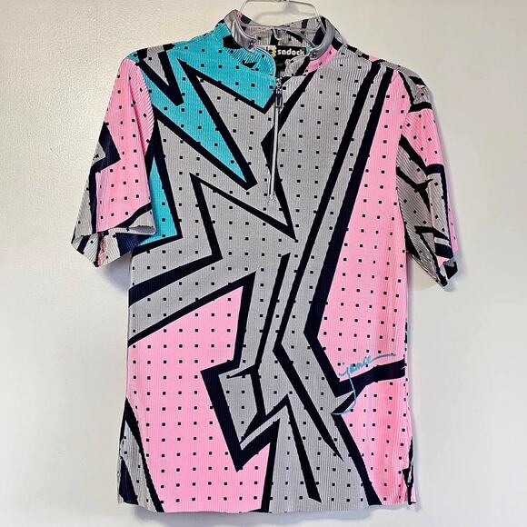 Jamie Sadock Golf and Tennis Top - Women's Size M - Colorful Print - Picture 2 of 9